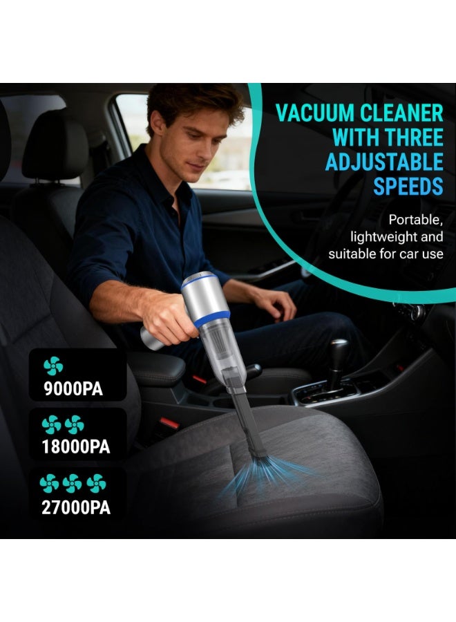 SUITU 17000PA High-Power Car Vacuum Cleaner – Portable Cordless Mini Vacuum, 4-in-1 Compressed Air Duster, Blower, Handheld Vacuum with Brushless Motor, Suitable for Car, Home, Office, Camping. - Image 3