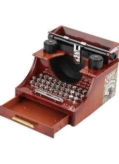 KASTWAVE Vintage Typewriter Music Box, Mini Vintage Style Creative Retro Typewriter Clockwork Music Box, for Birthday Present Kid Toys Hand-Operated for Wife, Girlfriend, Wedding Anniversary Birthday  - Image 2
