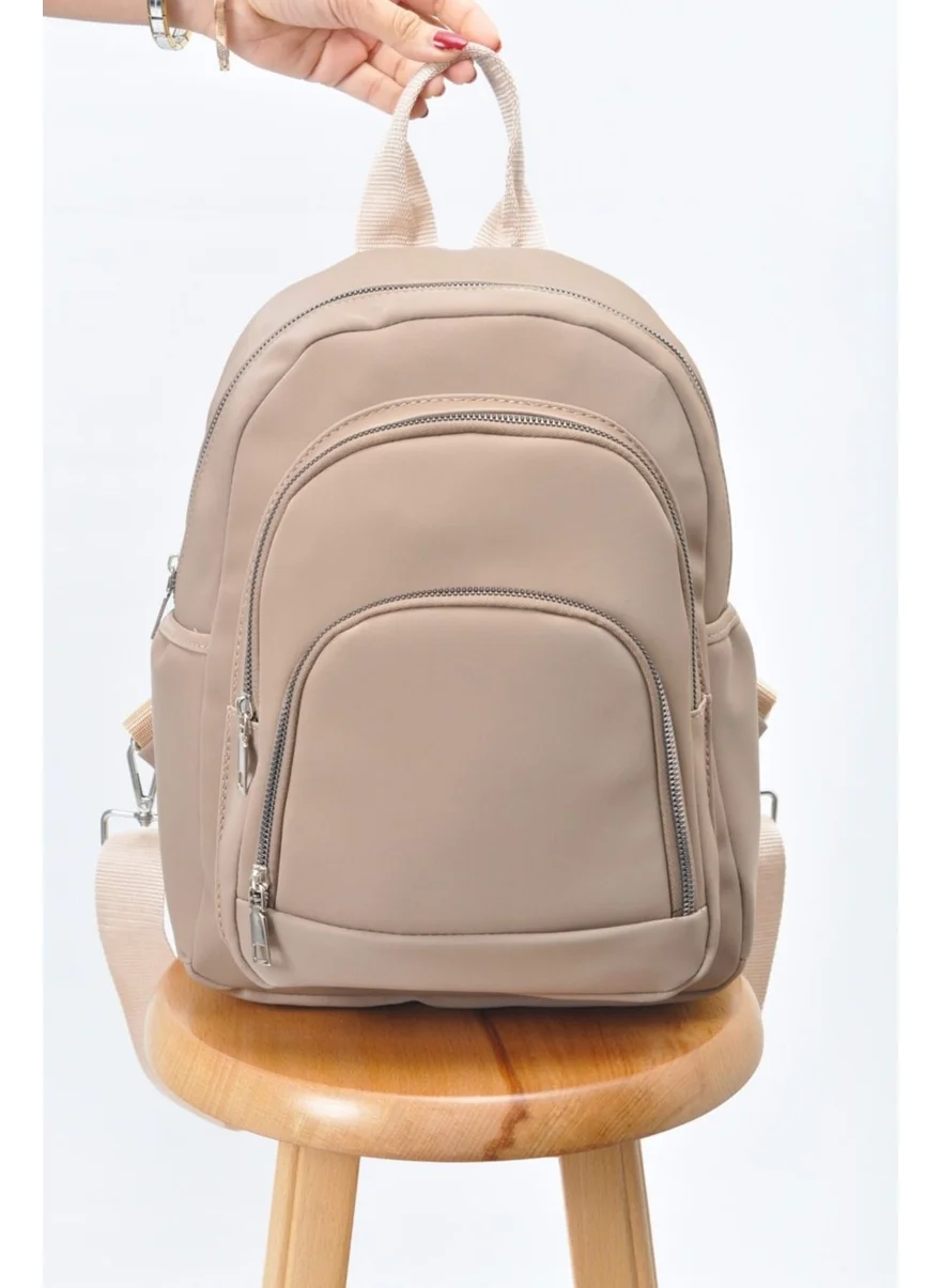 Tezzgelsin Unisex Waterproof Satin Artificial Leather Daily Use Backpack