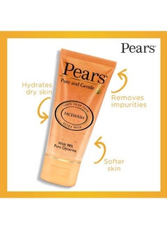 Pears Pure And Gentle Daily Cleansing Facewash Mild Cleanser With Glycerine Balances Ph 100% Soap Free 150 G  - Image 3