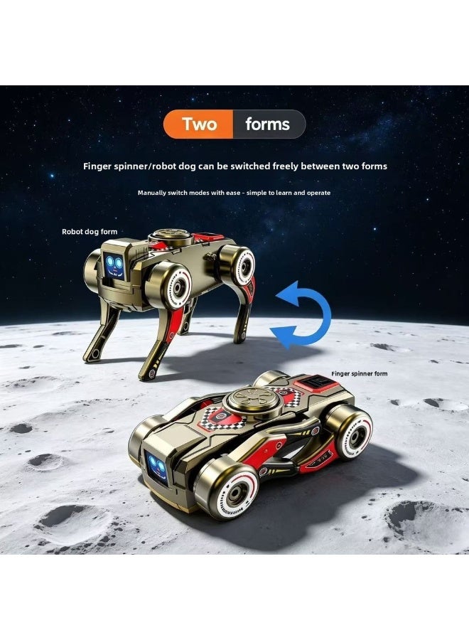 New Style Fidget Spinner Deformation Mechanical Dog, Fidget Spinner and Deformation Robot Dog Dual Form Switching, Decompression Toy - Image 1