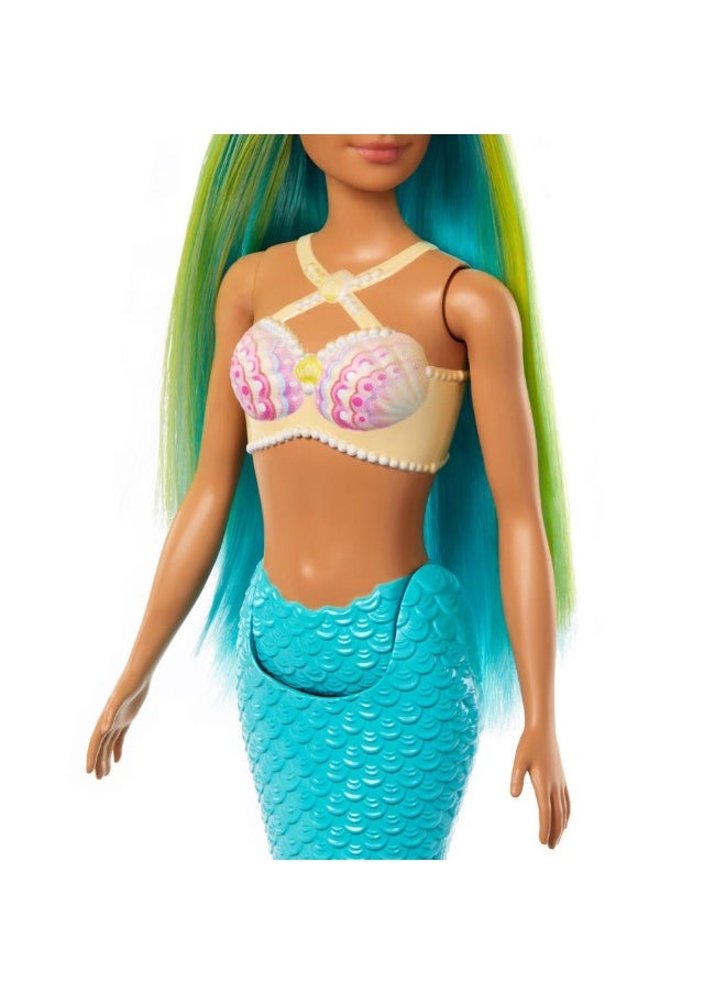 Barbie Barbie Colorful Hair Mermaid Doll with Headband Accessory  - Image 4