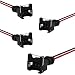 QKYS 4 PCS Black Copper Core Pin Terminal Fuel Injector Connector with Extended 18 AWG Pigtail Wiring Harness EV1 OBD1 Plug Fit for RC Bosch Honda Ford Toyota - Image 2