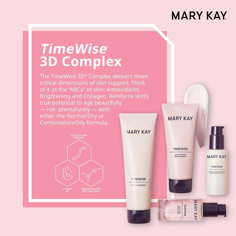 Mary Kay مجموعة ماري كاي تايم وايز المعجزة للبشرة العادية/الجافة - مجموعة كاملة للعناية بالبشرة المضادة للشيخوخة - Image 2