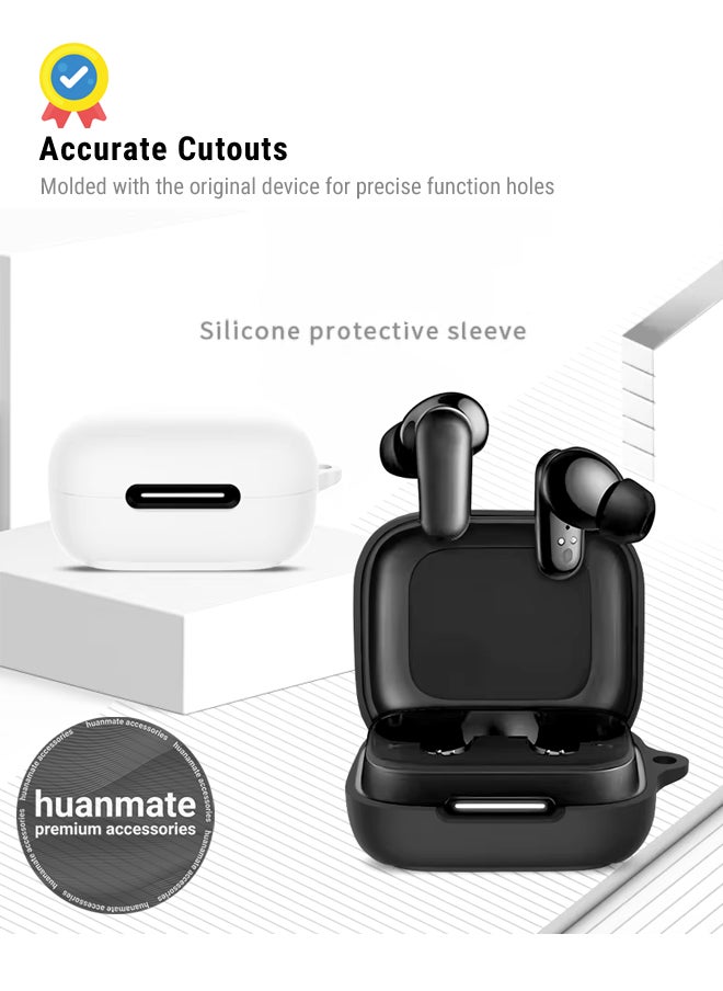 huanmate Anker SoundCore P30i Silicone Case Cover - Black - Made with Soft Silicone, Lightweight & Durable - Stylish Design, Accurate Cut-outs, Easy Installation & Removal  - Image 5