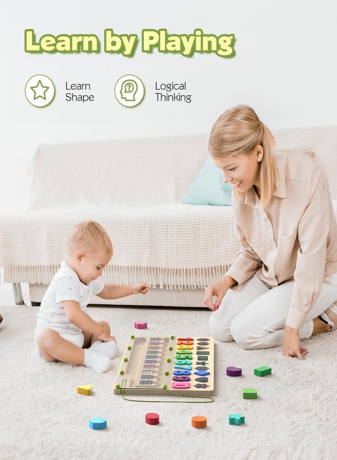 Airbition Montessori Toys 3+ Year Old, Magnetic Color and Number Maze, Shape Sorting for Toddlers, Learning Educational Counting Matching for Preschoolers - Image 3
