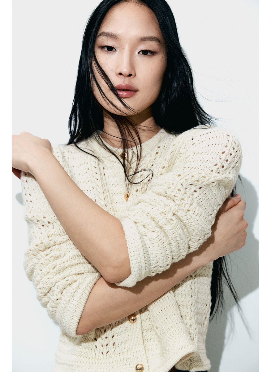 H&M Pointelle-Knit Cardigan  - Image 3