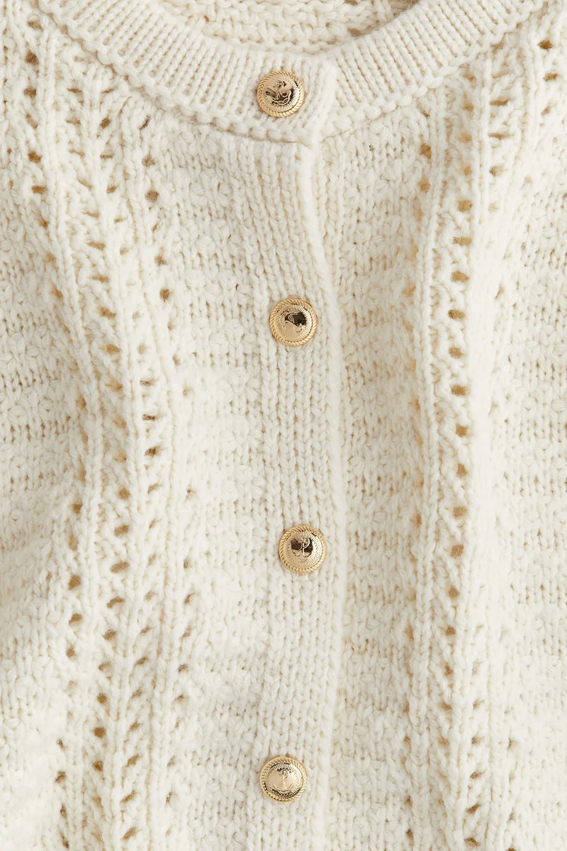H&M Pointelle-Knit Cardigan