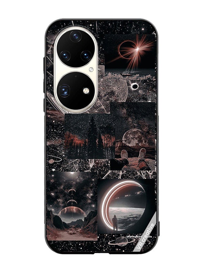 VR CREATIVE Protective Case Cover For Huawei P50 Pro Galaxy Design Multicolour - Image 1