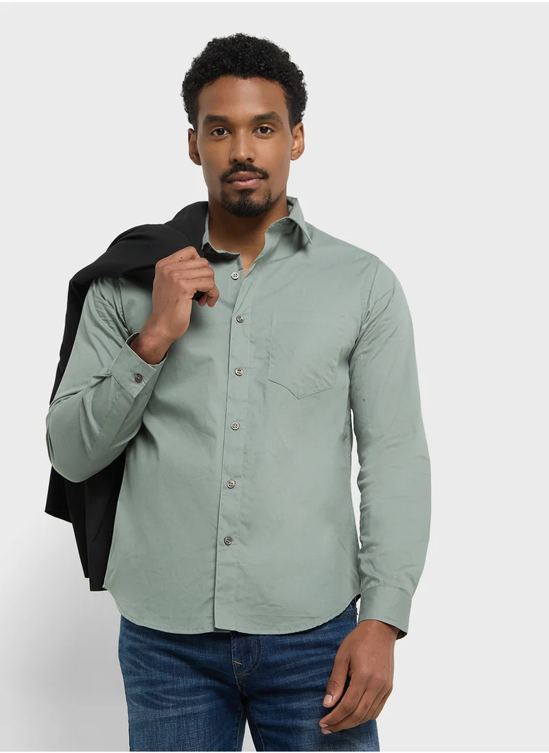 Robert Wood Causal Full Sleeve Shirt