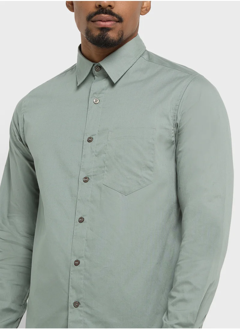 Robert Wood Causal Full Sleeve Shirt