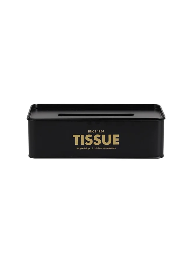 DANUBE HOME Zyra Tissue Box For Home ]Kitchen Dining 27.8 X 13 X 8.5 Cm Black
