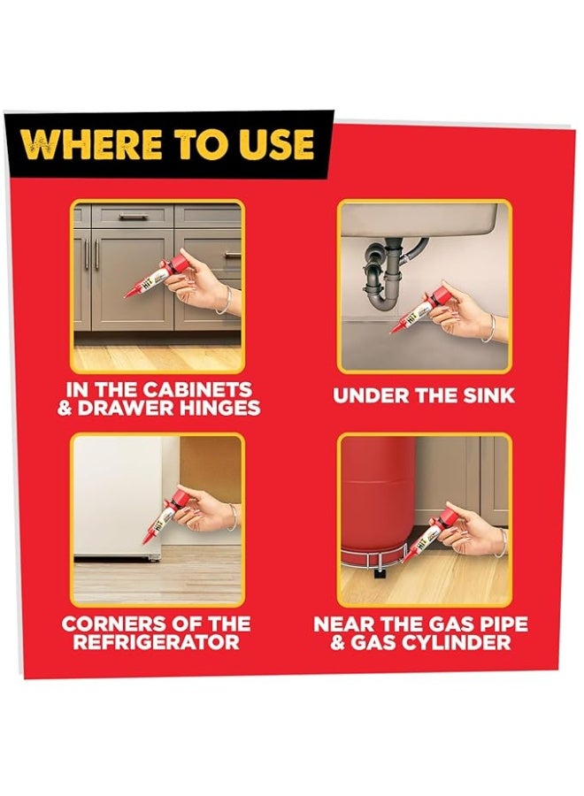 HIT Anti-Roach Gel, 20 g | Kitchen Safe | Odourless | Fast And Convenient - Image 4
