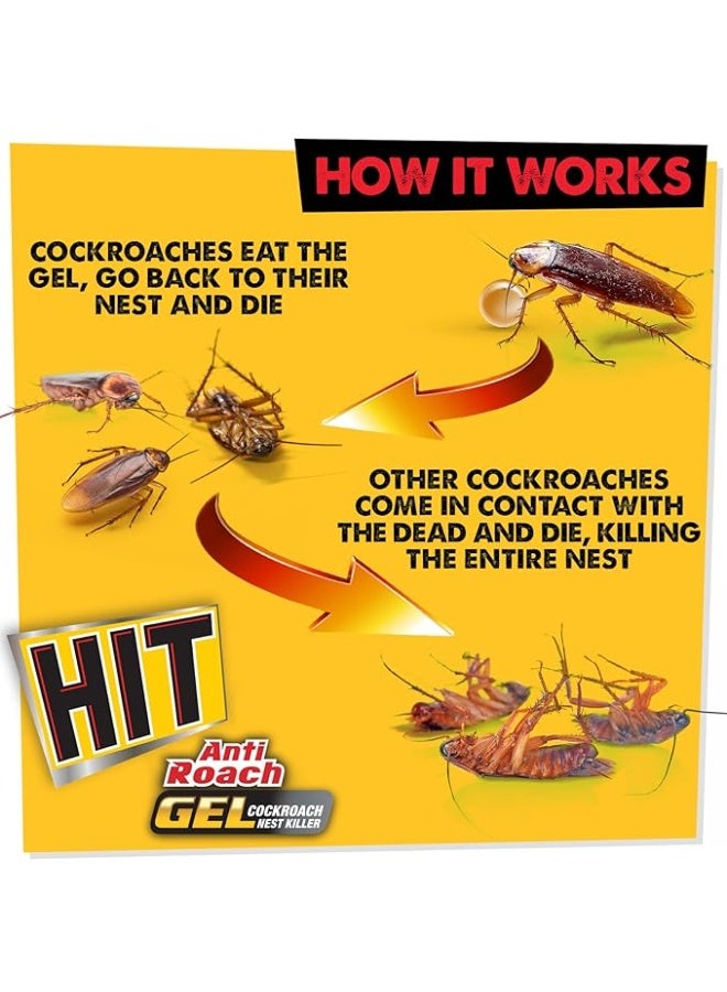 HIT Anti-Roach Gel, 20 g | Kitchen Safe | Odourless | Fast And Convenient - Image 5