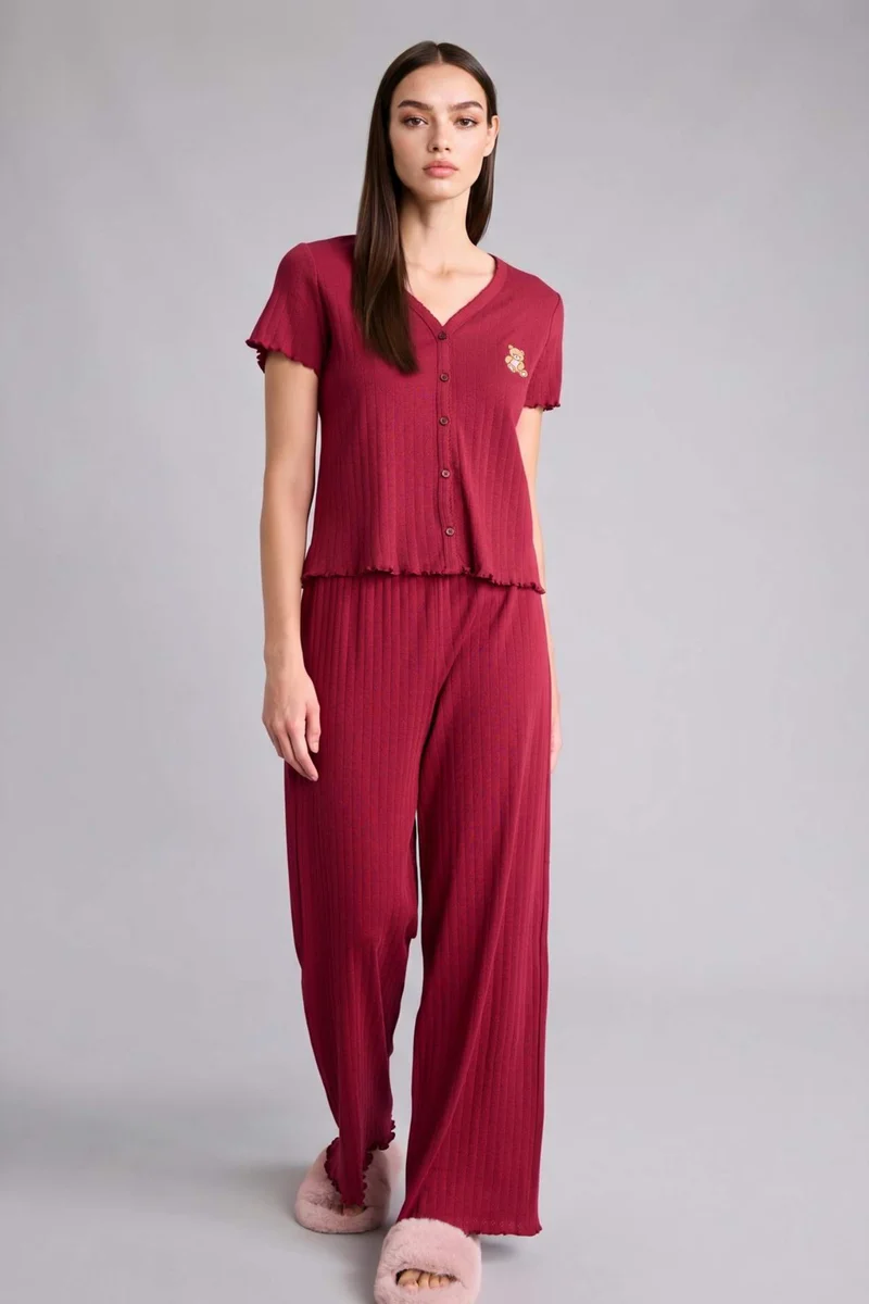 ديفاكتو Regular Fit Short Sleeve 2 Piece Set