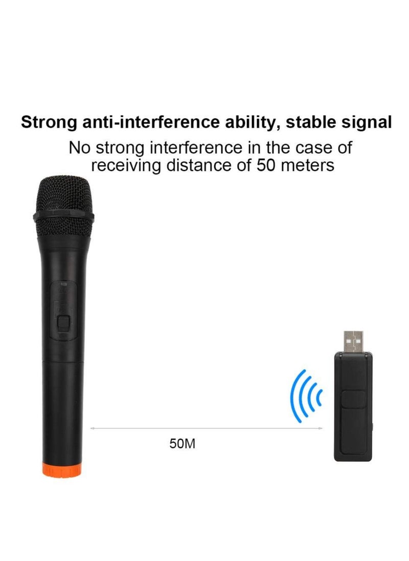 Excefore - Handheld Wireless Microphone, VHF Wireless Microphone, Over 110 DB Outdoor Indoor Cordless Microphone System, Suitable for Karaoke, Singing, Party, Wedding, DJ, Speech - Image 1