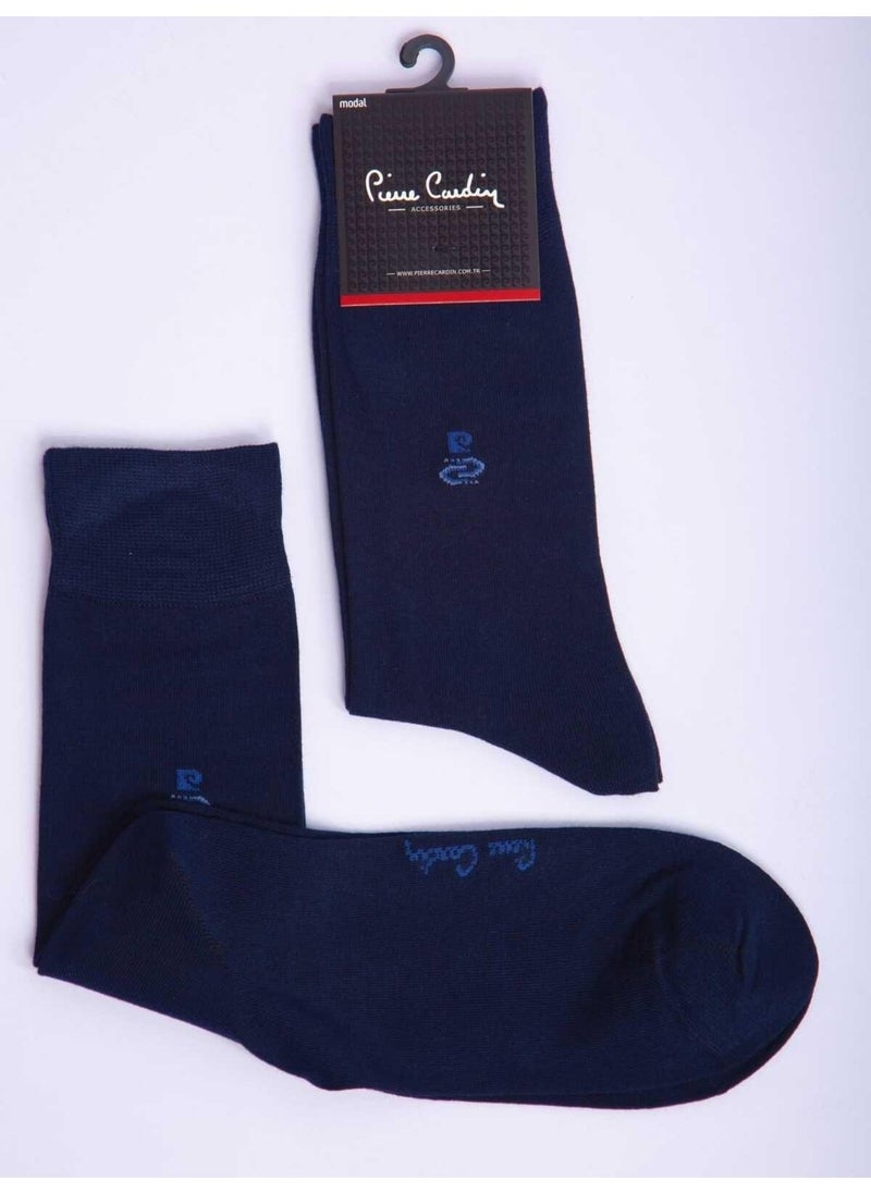 pierre cardin Modal 6-Pack Men's Colorful Long Classic Ankle Socks Code 294-PC Navy Blue 