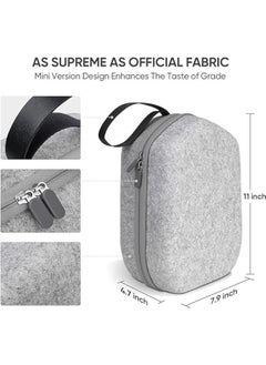 MIXDE Hard Case Compatible with Meta Oculus Quest 3 VR Gaming Headset&Touch Controllers,Waterproof Shockproof Carrying Bag with Mesh Pocket for Accessories, Suitable for Travel and Home Storag (Grey)  - Image 4