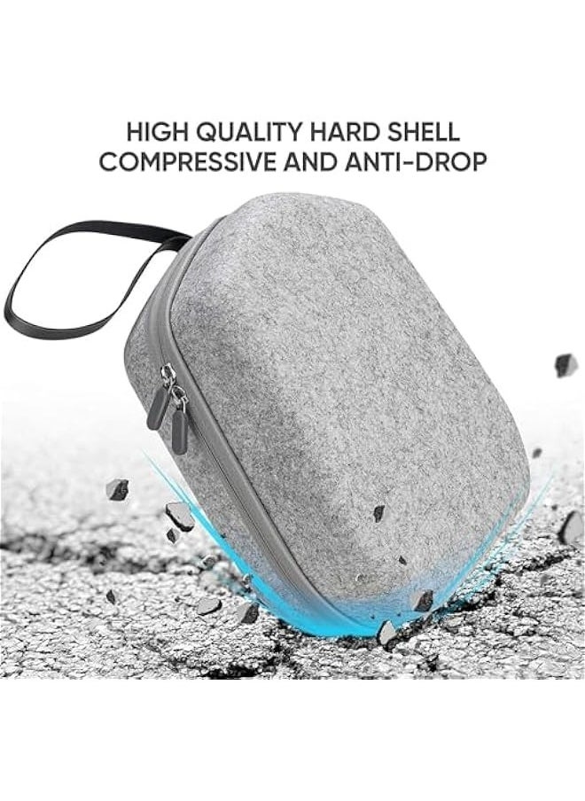MIXDE - Hard Case Compatible with Meta Oculus Quest 3 VR Gaming Headset&Touch Controllers,Waterproof Shockproof Carrying Bag with Mesh Pocket for Accessories, Suitable for Travel and Home Storag (Grey) - Image 1