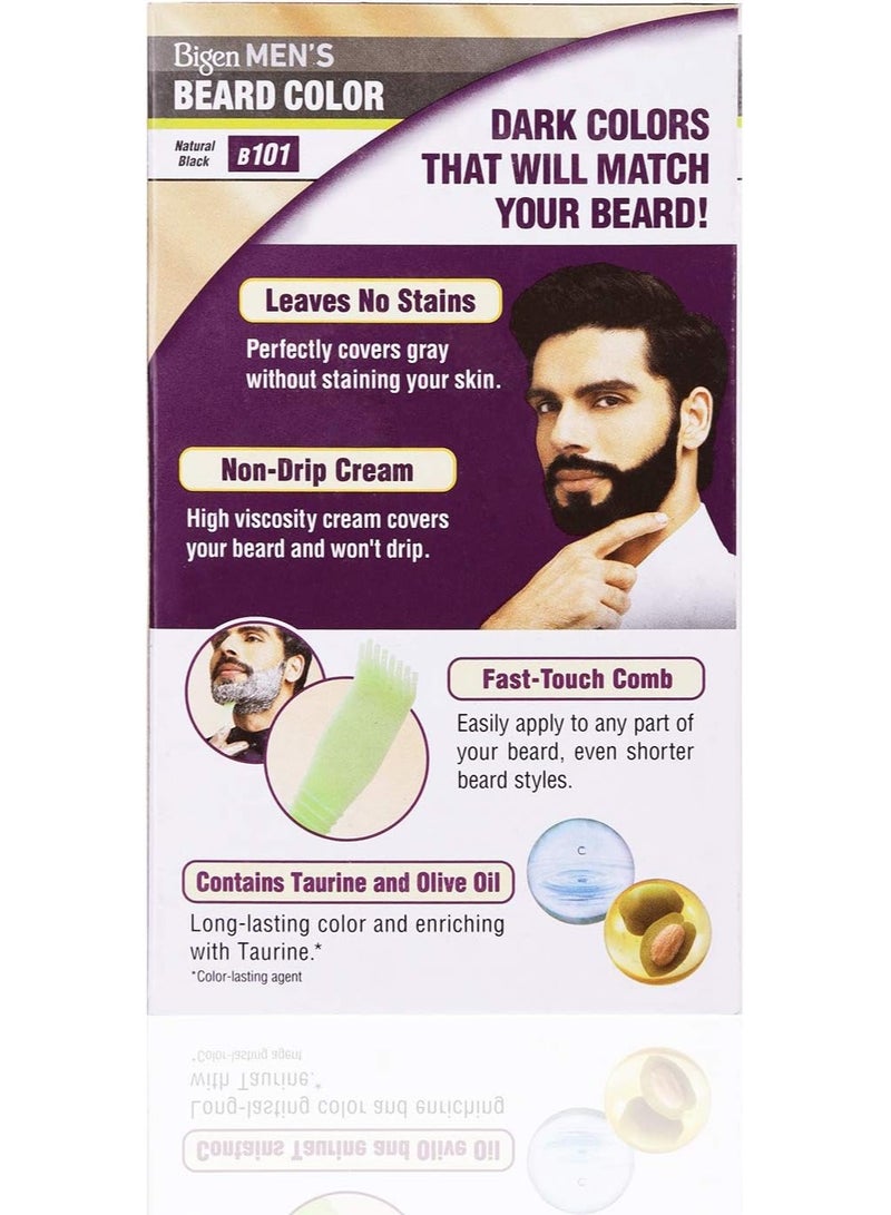 Bigen Beard Dye for Men Natural Black B101 40g - Image 2