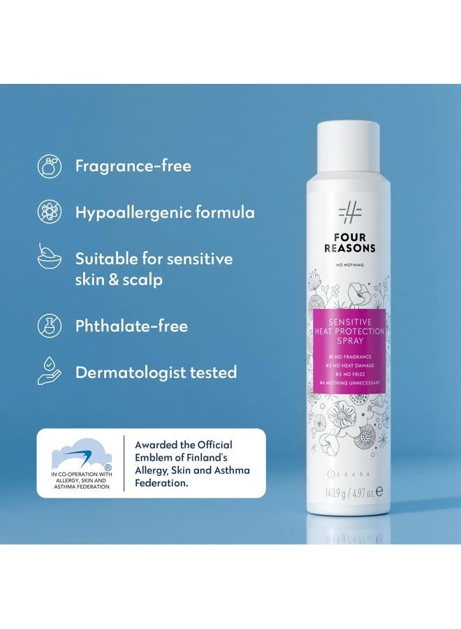 No nothing Very Sensitive Aerosol Heat Protectant Spray for Hair - Hypoallergenic, Fragrance Free Heat Protection Spray - Gluten Free, 100% Vegan, Cruelty-Free Hair Protectant Spray from Heat - 4.97 - Image 5