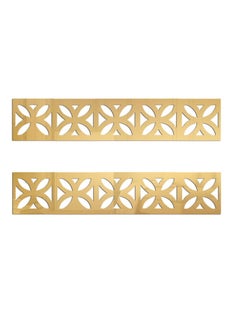 Excefore Acrylic Mirror Wall Stickers, Mirror Decals Tiles Border, DIY Wall Decor Sticker, 30Pcs Mirror Art Tile Decal, for Living Room Home Background Bathroom and Room Decoration 10* 10cm (Gold)  - Image 1