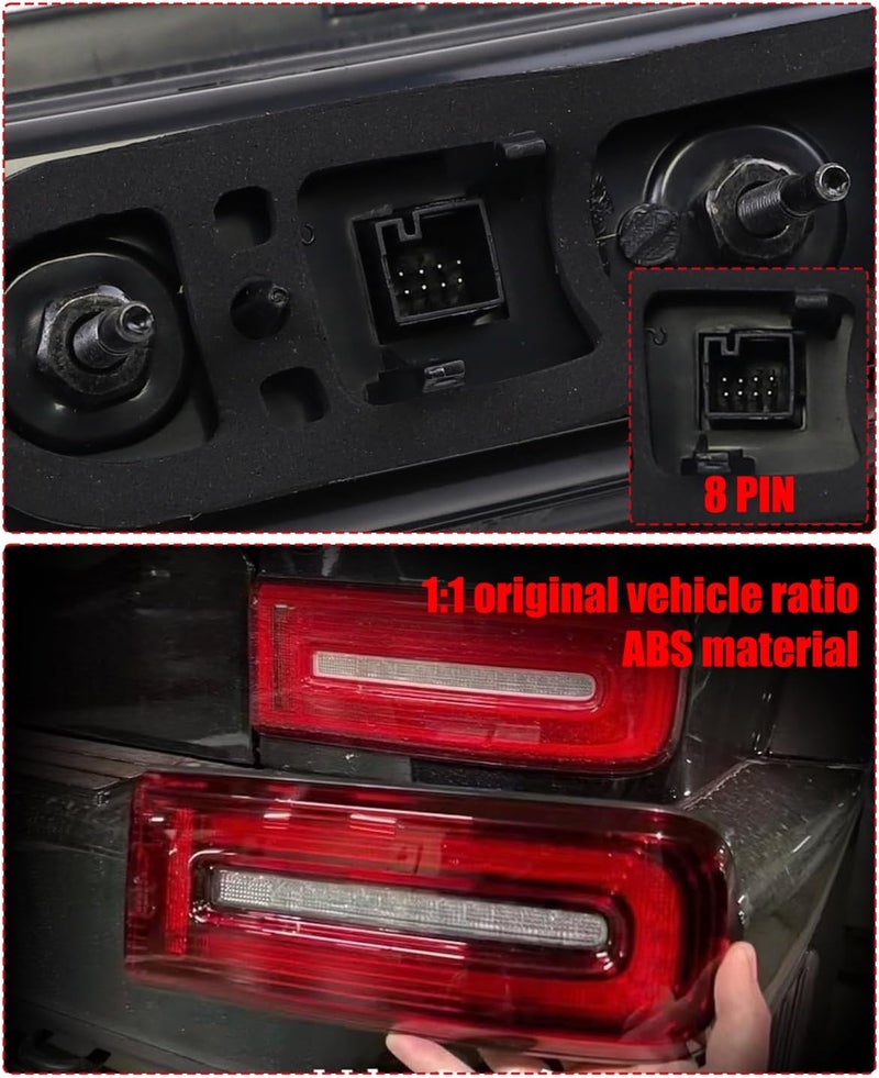TZYSZDB LED Smoked Taillights Brake Light for Mercedes Benz G-Wagon W464 (2019-2025) - Image 5