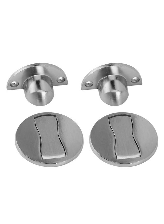 Thoraya 2Pcs Floor Door Stopper Zinc Alloy Rustproof Strong Magnet Simple Magnetic Door Stop for Bedroom Bathroom 3 to 20mm Gaps  - Image 3