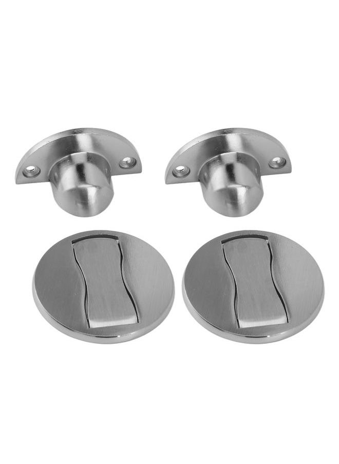 Thoraya 2Pcs Floor Door Stopper Zinc Alloy Rustproof Strong Magnet Simple Magnetic Door Stop for Bedroom Bathroom 3 to 20mm Gaps  - Image 4