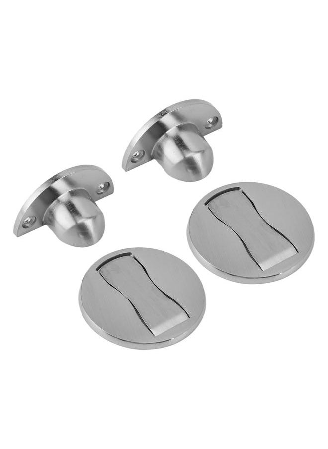 Thoraya 2Pcs Floor Door Stopper Zinc Alloy Rustproof Strong Magnet Simple Magnetic Door Stop for Bedroom Bathroom 3 to 20mm Gaps  - Image 2
