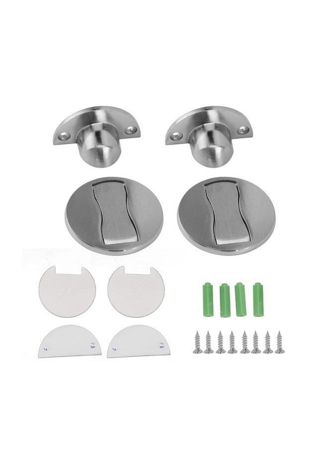 Thoraya 2Pcs Floor Door Stopper Zinc Alloy Rustproof Strong Magnet Simple Magnetic Door Stop for Bedroom Bathroom 3 to 20mm Gaps  - Image 1