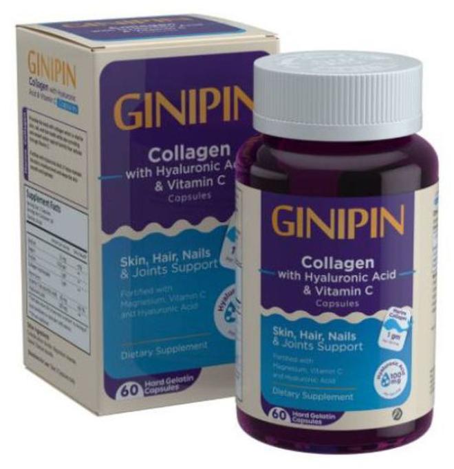 60 Capsules Collagen With Hyaluronic Acid & Vitamin C