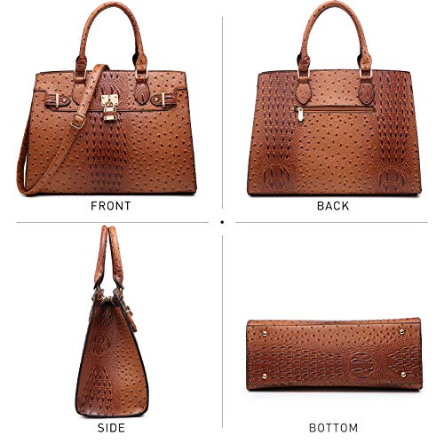 Dasein Women Handbags and Purses Ladies Shoulder Bag Top Handle Satchel Tote Work Bag with Wallet - Image 3