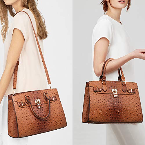 Dasein Women Handbags and Purses Ladies Shoulder Bag Top Handle Satchel Tote Work Bag with Wallet - Image 2