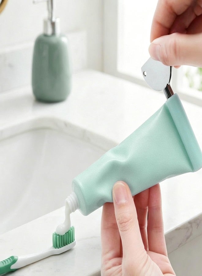 Shudyear 6 Pack Toothpaste Squeezer Metal Tube Key Roller - Stainless Steel Squeezer Tool for Toothpaste Hair Color Paint Tubes Dispenser Clip Holder - Image 5