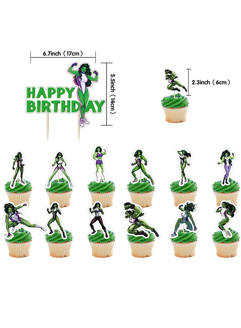 She-Hulk Birthday Party Decorations - Image 5