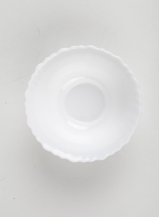 ايست من نون Set of 6 White Opal Glass Cereal and Soup Bowl, Dishwasher & Microwave Safe Round Bowls for Cereal, Soup, Salad and Rice - Image 4