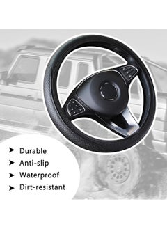 Generic Steering Wheel Cover Universal Car Steering Wheel Cover Microfiber Leather Material No Inner Ring Skidproof Auto Protector Car Interior Accessories 30-30cm  - Image 2