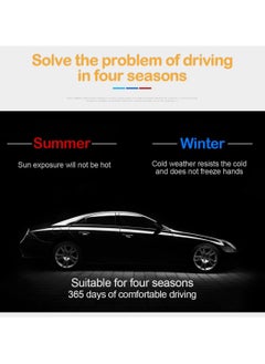 Generic Steering Wheel Cover Universal Car Steering Wheel Cover Microfiber Leather Material No Inner Ring Skidproof Auto Protector Car Interior Accessories 30-30cm  - Image 4