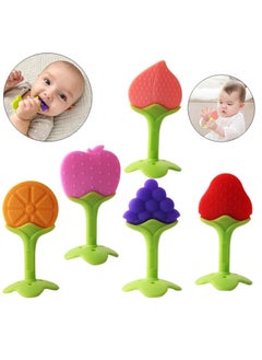 Teething Toys (5 Pack)-Infant Teething Keys Set,BPA-Free,Natural Organic Freezer Safe for Infants and Toddlers,Silicone Baby Teethers