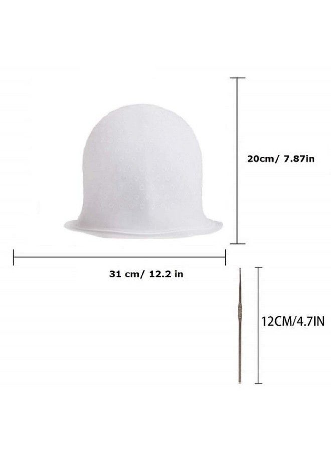 Sweetpea - Reusable Silicone Highlight Cap With Metal Hook Professional Hair Coloring Dyeing Hat - Image 1