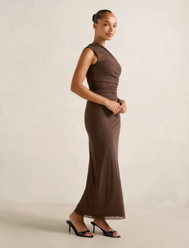 Forever New Mindy Bardot Ruffle Midi