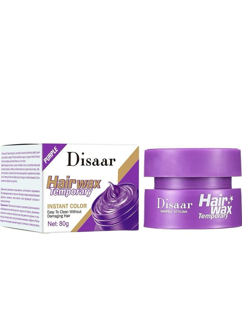 Disaar Hair Wax Temporary Instant Color (PURPLE) 80 g - Image 2