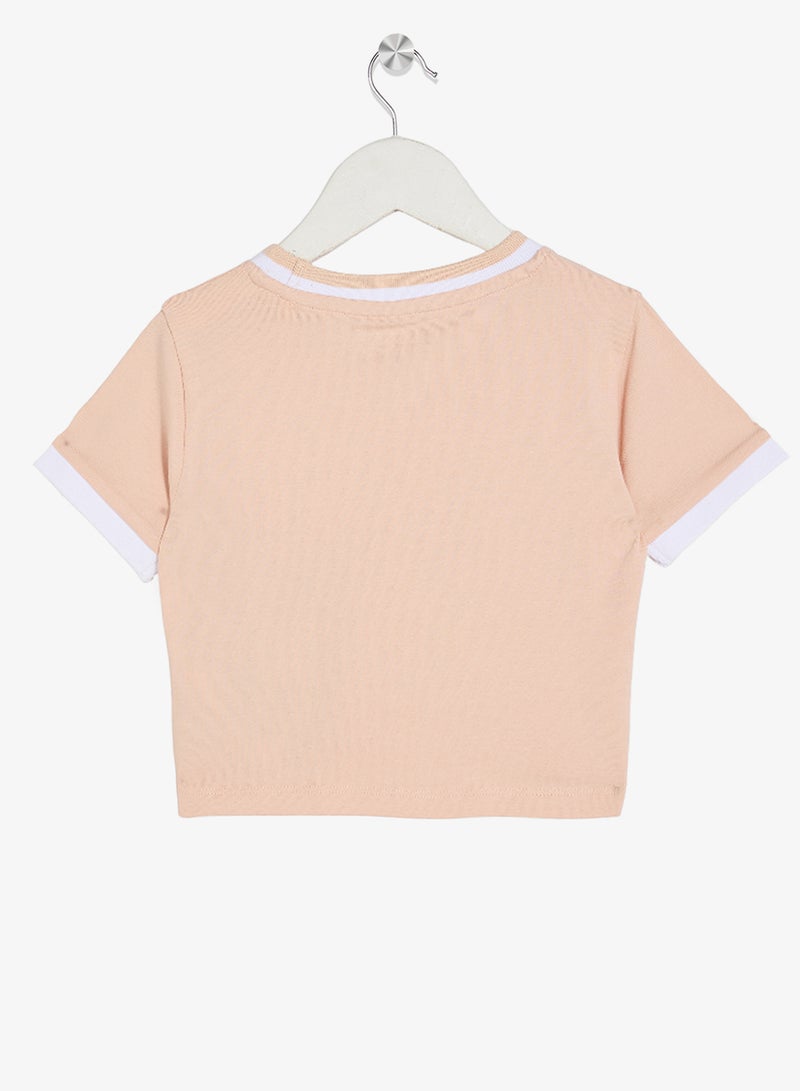 جس تيشيرت بياقة دائرية بشعار للأطفال - Image 2