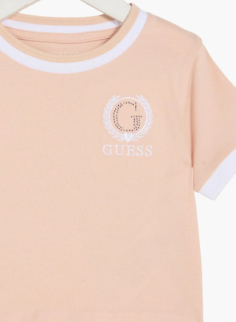 GUESS  Kids Slogan Crew neck T-Shirt for Women | Best Price UAE