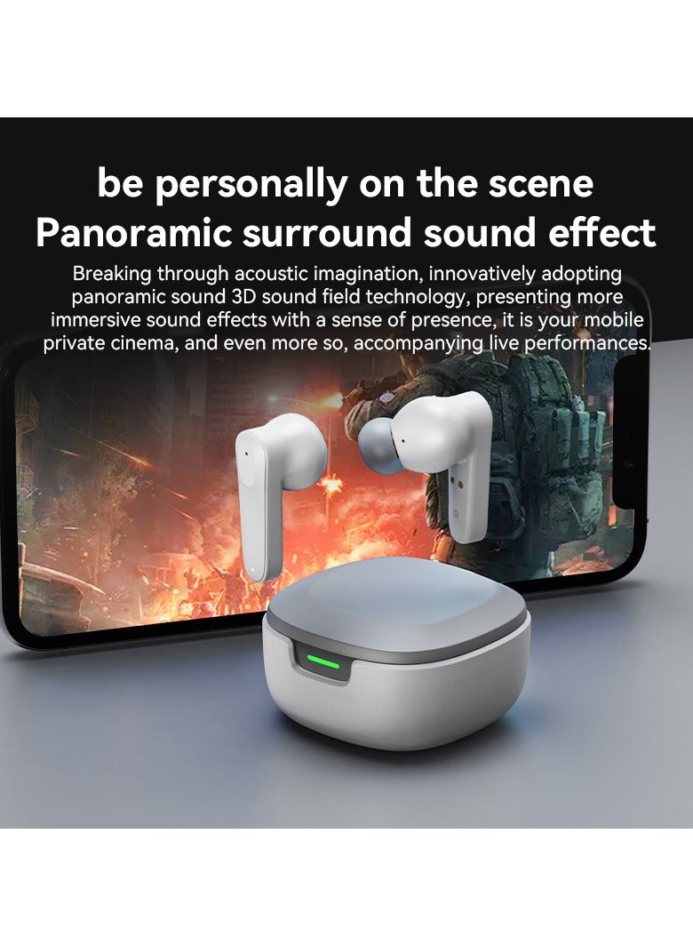 caijin Wireless earbuds bluetooth 5.49 earphones ENC noise cancelling in-ear waterproof earphones with microphone , suitable for outdoor travel - Image 5