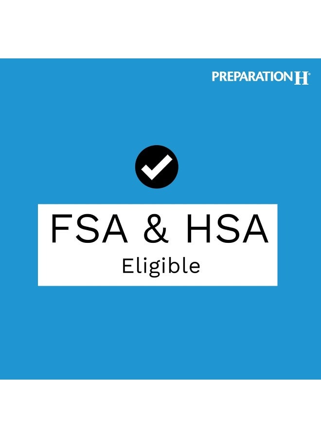 Preparation H مناديل تحضير H القابلة للشطف لعلاج البواسير، تخفيف قوي مع هازل الساحرة والألوة، كيس (2 × 48 قطعة، 96 قطعة) - Image 3