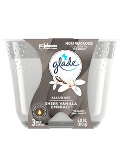 Glade Alluring Sheer Vanilla Embrace Candle 193g  - Image 1