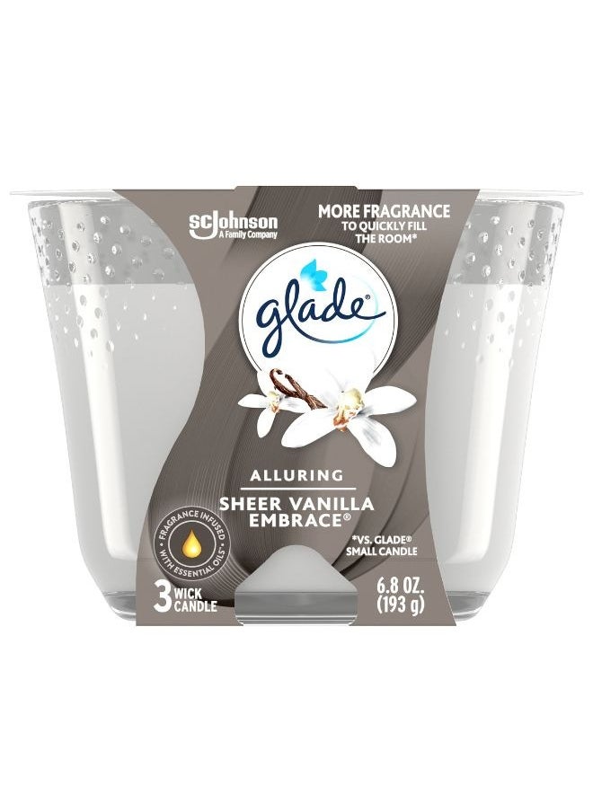 Glade Alluring Sheer Vanilla Embrace Candle 193g  - Image 1