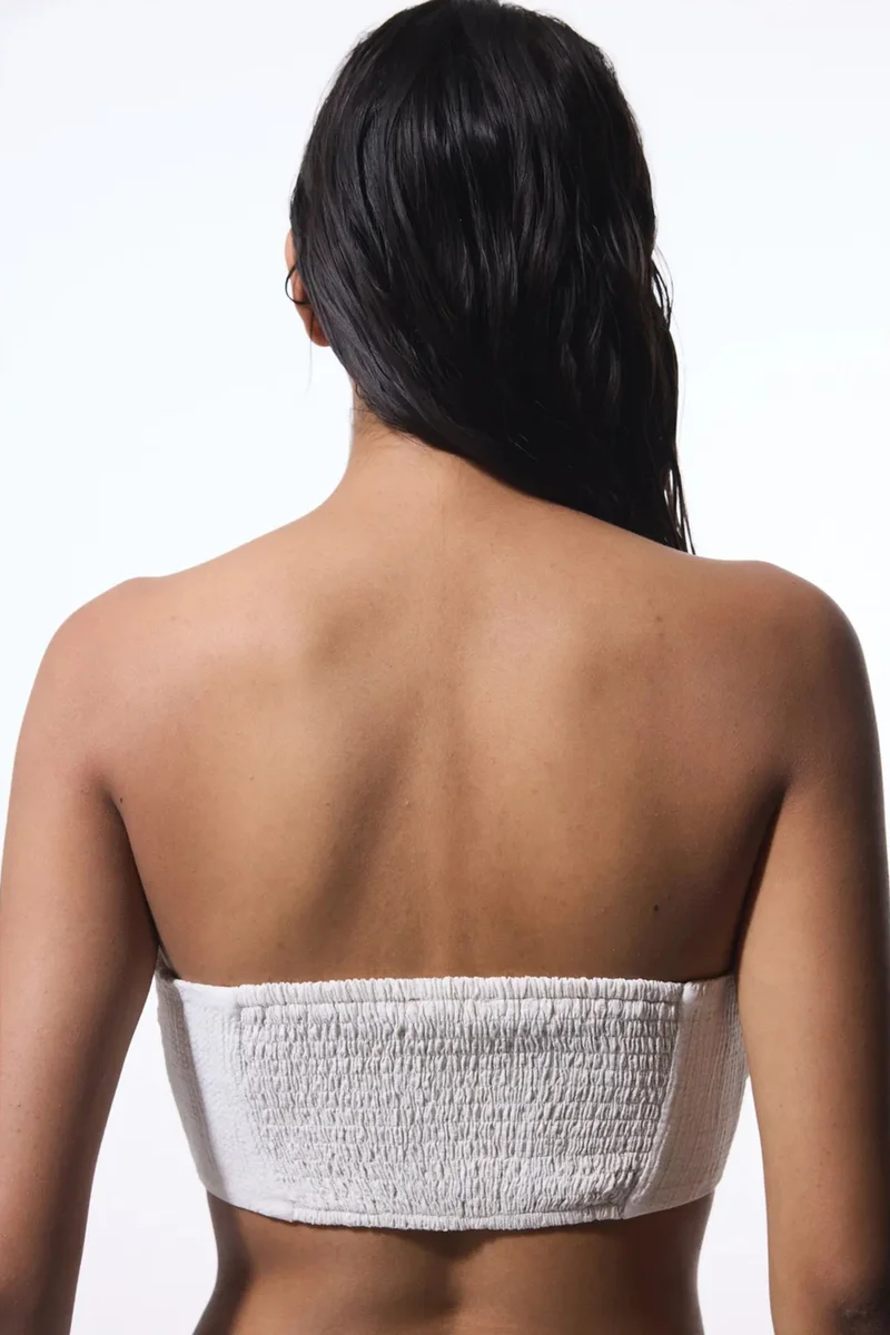بنتي PENTI Craft Crinckle Strapless Top